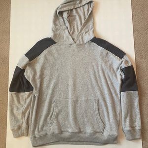 American Eagle oversized navy and grey hoodie. size xs and barely warn!